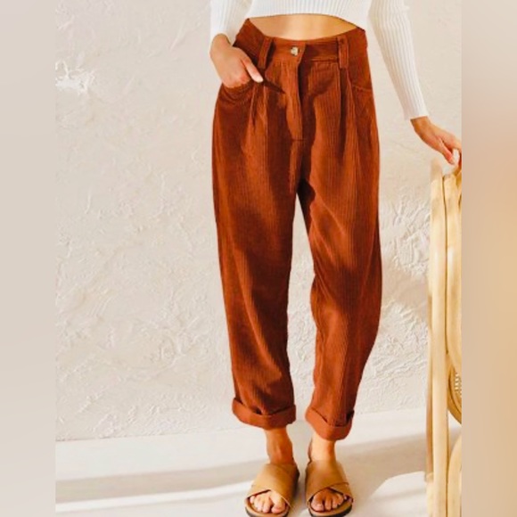 Pantalon Pants - Pantalon brick red baggy lounge pants XL NWT